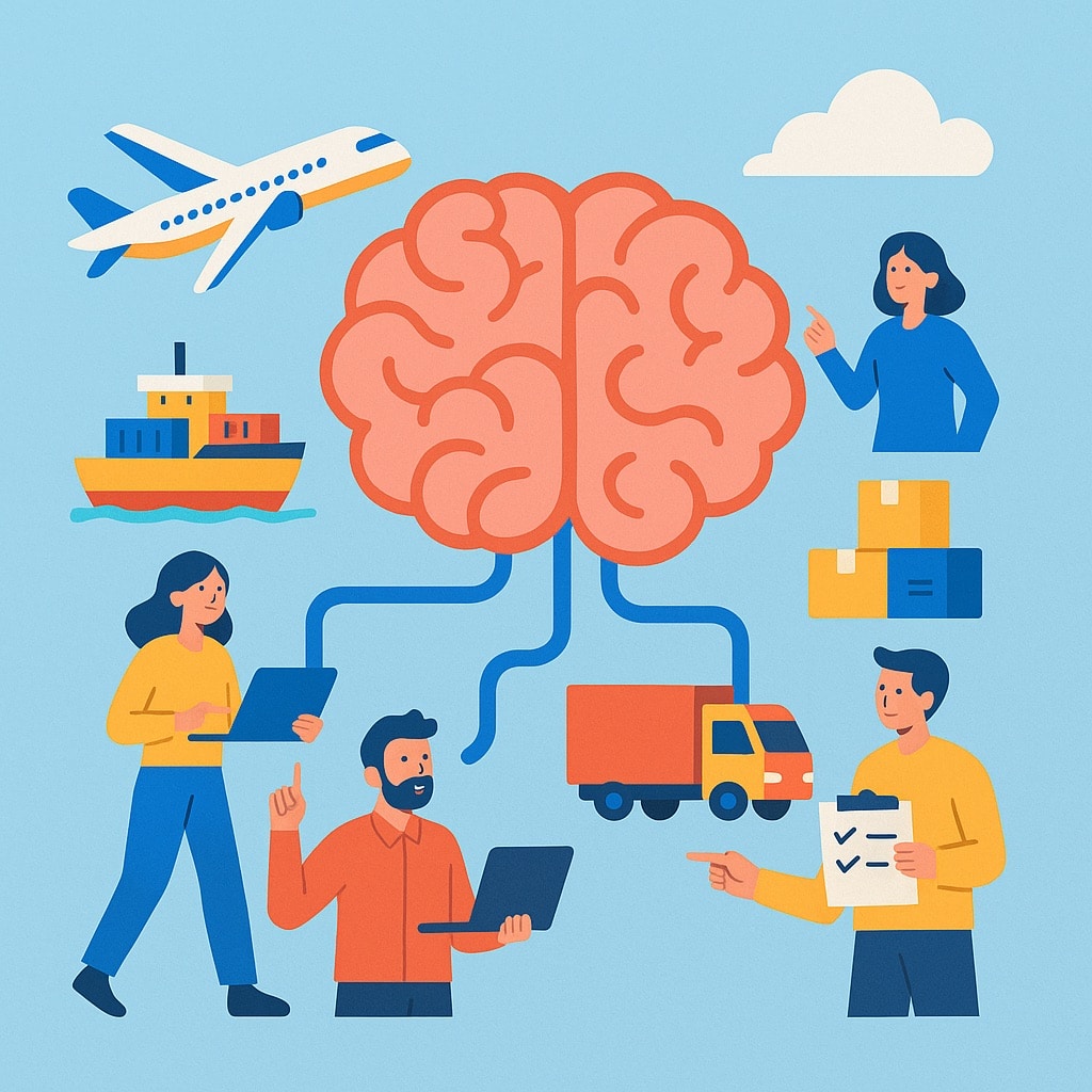 Veľký mozog, ktorý je prepojený s celkovým procesom špedície